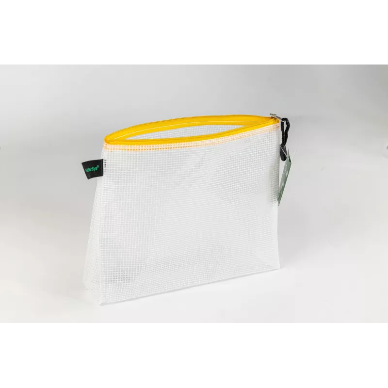 FolderSys Dokumenten-Reißverschlussbeutel A5 Transparent/Gelb 0,28 mm 1 Stk.