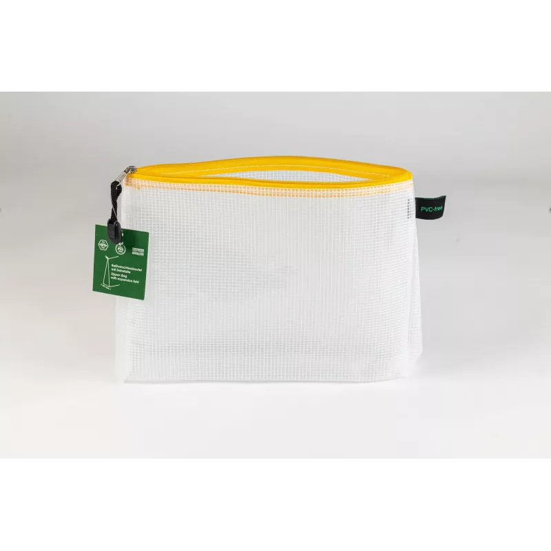FolderSys Dokumenten-Reißverschlussbeutel A5 Transparent/Gelb 0,28 mm 1 Stk.