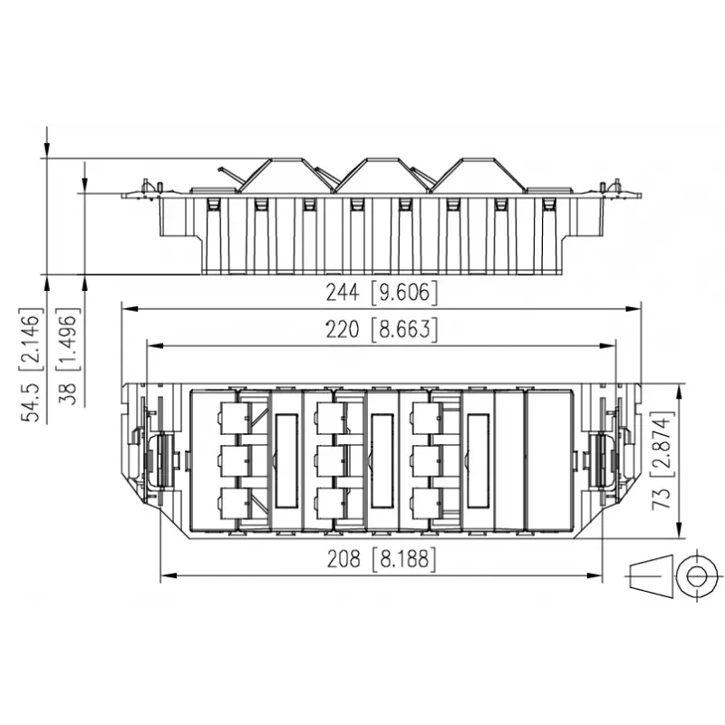 METZ CONNECT RJ45 Keystone Modul Cat.6A geschirmt Schwarz 1er-Pack