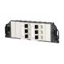 MetzConnect E-DAT subway 6x8(8) GB3 Leere Datenanschlusseinheit - Cat6 - 6x RJ45 - Perlweiß - Ohne Module (1309360601-E)