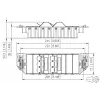 MetzConnect E-DAT subway 6x8(8) GB3 Leere Datenanschlusseinheit - Cat6 - 6x RJ45 - Perlweiß - Ohne Module (1309360601-E)