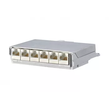 METZ CONNECT BTR E-DAT C6 6x8 AP Distributor Patch Panel - CAT 6 - STP - Grau - 1U - 19 Zoll