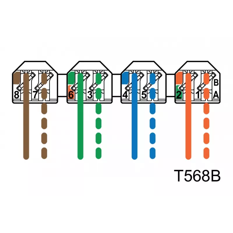 METZ CONNECT BTR E-DAT C6 6x8 AP Distributor Patch Panel - CAT 6 - STP - Grau - 1U - 19 Zoll