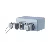 METZ CONNECT E-DAT Industry IP67 V5 2-Port Aufputz-Netzwerkdose, Aluminium, Grau (1401060320ME)