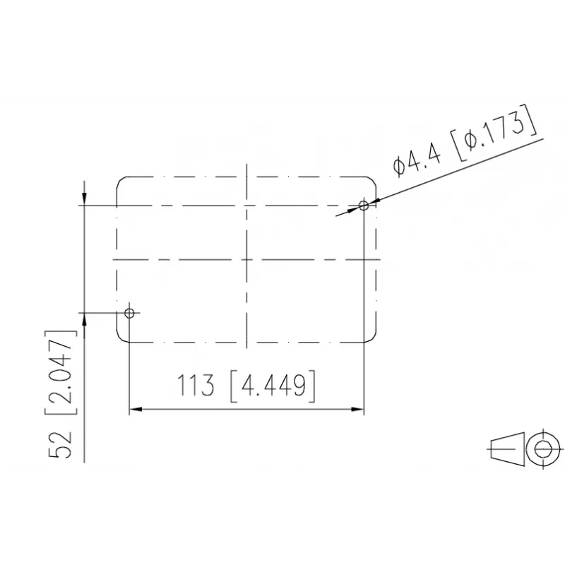 METZ CONNECT E-DAT Industry IP67 V5 2-Port Aufputz-Netzwerkdose, Aluminium, Grau (1401060320ME)