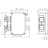 METZ CONNECT E-DAT Industry IP67 V5 2-Port Aufputz-Netzwerkdose, Aluminium, Grau (1401060320ME)