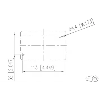 METZ CONNECT 1401010620ME industrielle Ethernet-Anschlussdose, grau, Metall, IP67, 124x78x57 mm