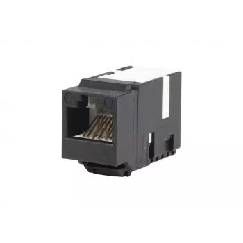 METZ CONNECT 130A10-29-I-B1 Flach Schwarz RJ45 Buchse Cat6A Geschirmt Keystone Modul
