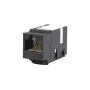 METZ CONNECT 130A10-29-I-B1 Flach Schwarz RJ45 Buchse Cat6A Geschirmt Keystone Modul