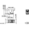 METZ CONNECT 130A10-29-I-B1 Flach Schwarz RJ45 Buchse Cat6A Geschirmt Keystone Modul