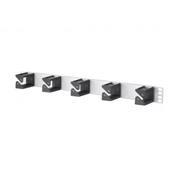 METZ CONNECT BTR Cable Manager 1RU - Kabelmanagement-Panel - eloxiertes Aluminium - 1U - 19 Zoll