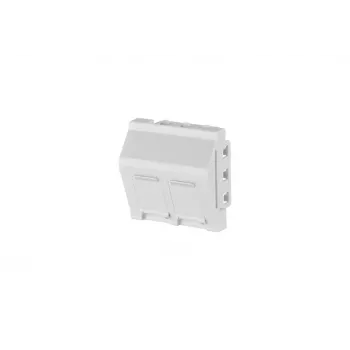 METZ CONNECT RJ45 Keystone Modul Cat.6A geschirmt Weiß 45x45mm werkzeuglos