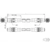 METZ CONNECT M12 auf RJ45 Patchkabel, Cat.5e, 2m, D-codiert, PUR, Grün