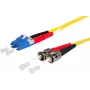 METZ CONNECT OpDAT Patchkabel OS2 LC-D/2xST SM 2m Gelb I-V(ZN)H 9/125µm