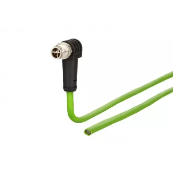 METZ CONNECT 142M2X90100 - 10 m - Cat6a - M12 Industrial Ethernet Patchkabel