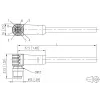 METZ CONNECT 142M2X90100 - 10 m - Cat6a - M12 Industrial Ethernet Patchkabel