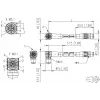 METZ CONNECT M12 2m 8-polig X-codiert 142M2X19020