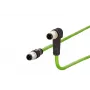 METZ CONNECT M12 Industrial Ethernet Patchkabel, D-codiert, 4-polig, 5,0 m, geschirmt, grün