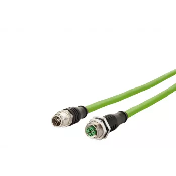 METZ CONNECT 142M2X12020 - 2 m - Cat6a - M12 - M12 - Grün