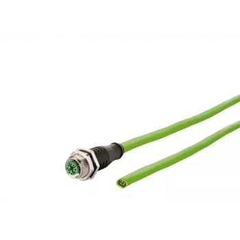 METZ CONNECT M12 D-codiert 8-polig Stecker Schraubanschluss, 360° geschirmt, IP67