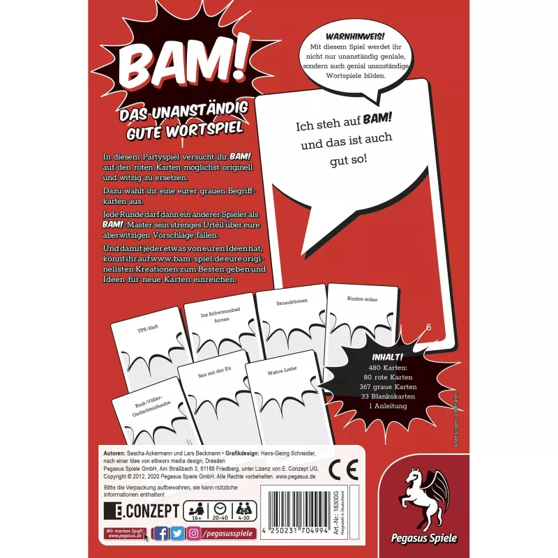 PEGASUS BAM! – Das unanständig gute Wortspiel