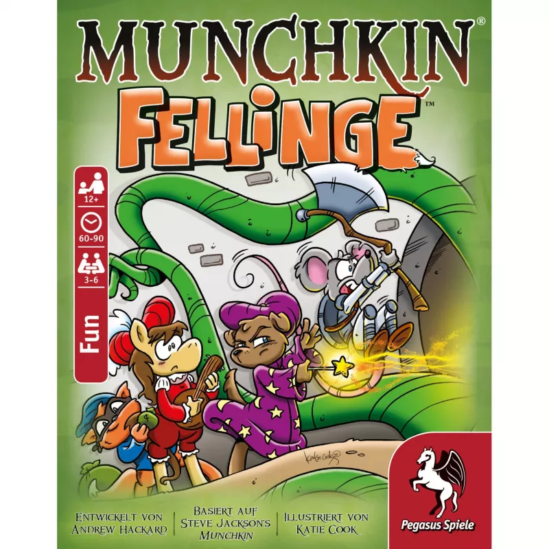 Pegasus Spiele Munchkin Fellinge (Demented Dungeons) Erweiterung Kartenspiel