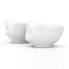 FIFTYEIGHT PRODUCTS Small Bowl Set 100ml Grinning & Kissing White