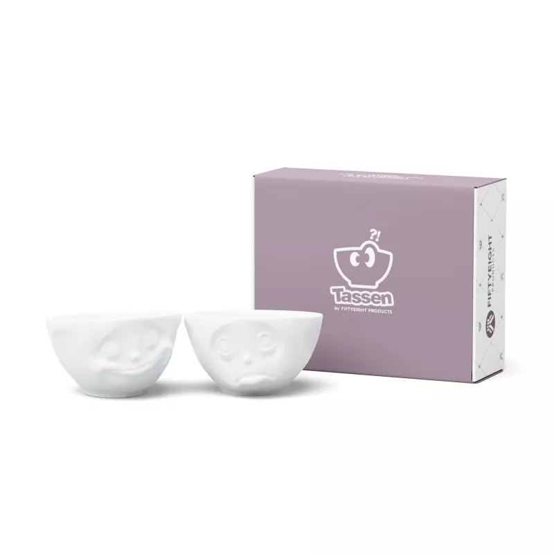 FIFTYEIGHT PRODUCTS Bowl Set 200ml - Happy & Oh Please White
