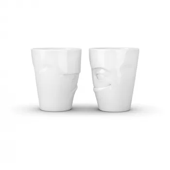 FIFTYEIGHT PRODUCTS 350ml Tasse - Grumpy & Mischievous White