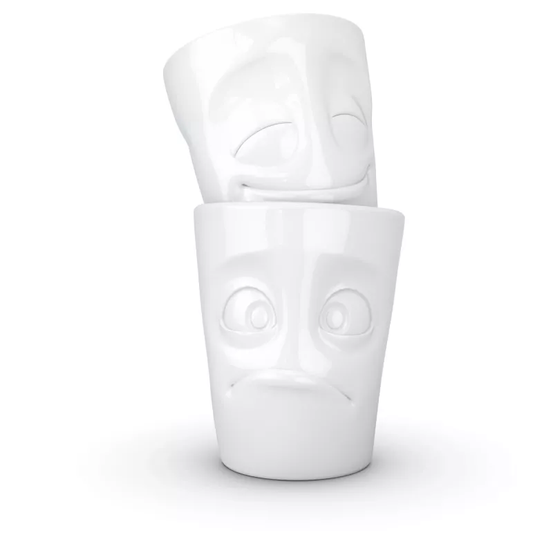 FIFTYEIGHT PRODUCTS FIFTYEIGHT 350ml Tasse - Amused & Bewildered Weiß