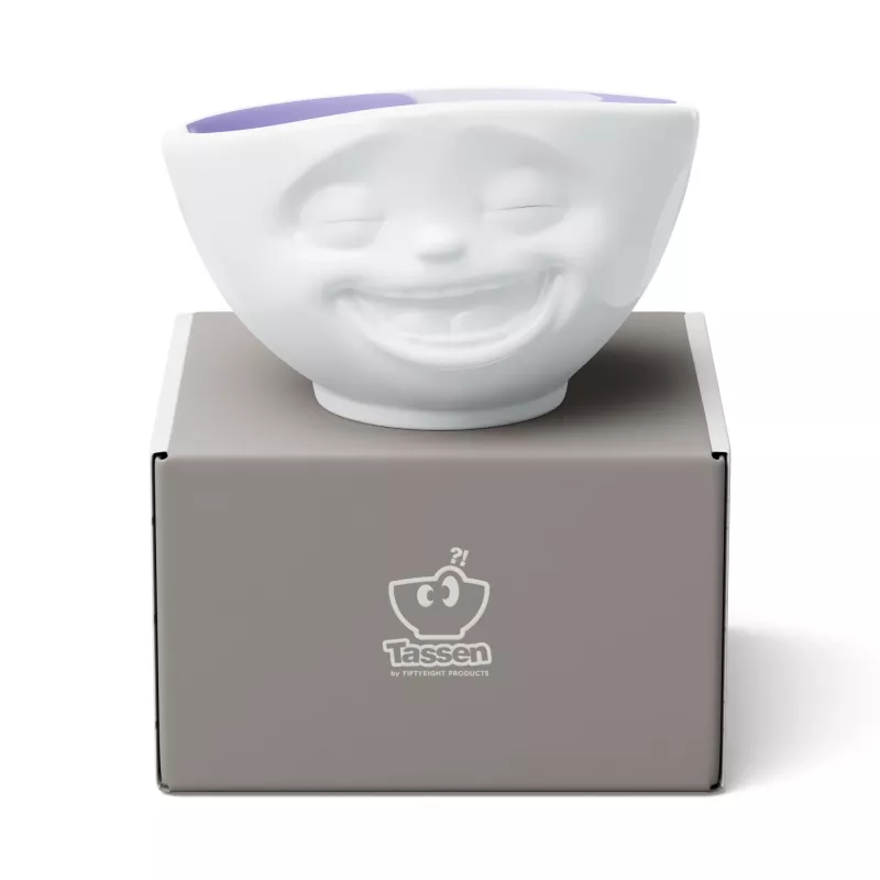 FIFTYEIGHT PRODUCTS Schale 500ml - Laughing Face Inside Lavender