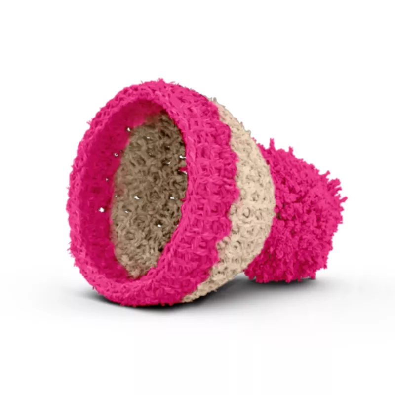 FIFTYEIGHT PRODUCTS Eierbecher Mützchen, Elfenbein/Magenta