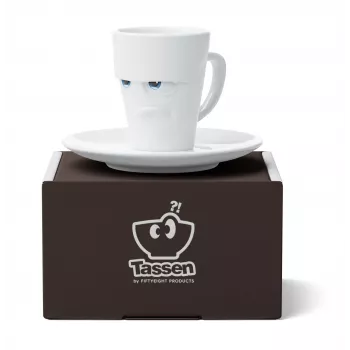 FIFTYEIGHT PRODUCTS Espressotasse mit Henkel 80ml - Grumpy White