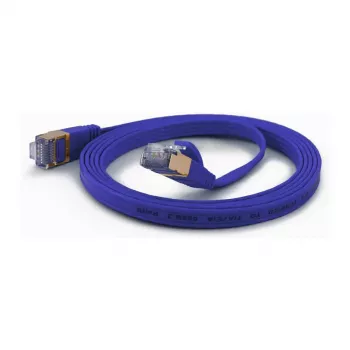 wantecWire CAT6A Extra Flat FTP Patchkabel 1,0m Blau