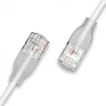 WANTEC Patchkabel UTP CAT6a eGlow Weiß - Netzwerk - CAT 6a