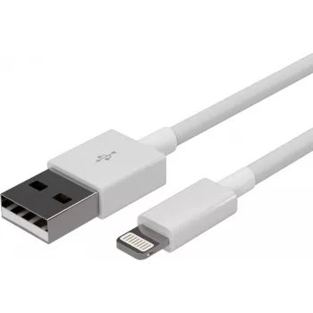 SHIVERPEAKS Flexline USB-Lade- und Synchronisationskabel, USB-A auf 8-Pin, 2.0, ABS, Weiß, 0,2 m