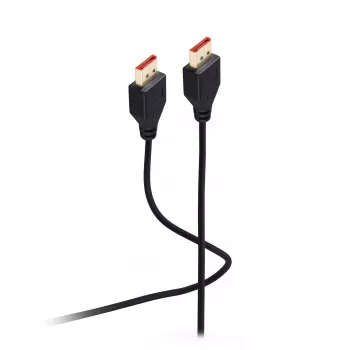 SHIVERPEAKS Flexline DisplayPort-Kabel 1.4, Stecker auf Stecker, UHD 8K, extra dünn, schwarz, 1,0 m (FL31-69025)