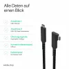 S CONN S/CONN maximum connectivity USB-C Ladekabel USB-C auf USB-C 3.2 100W PD Textil 90° - Kabel - Digital/Daten