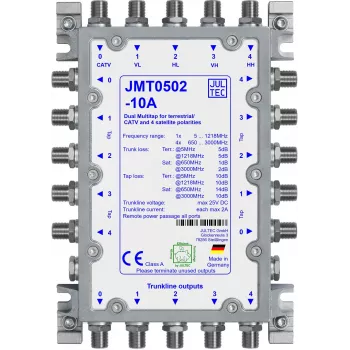 Jultec JMT0502-10A Passiver Multi-Tap, 5 Trunk-Leitungen, 2 Tap-Ausgänge