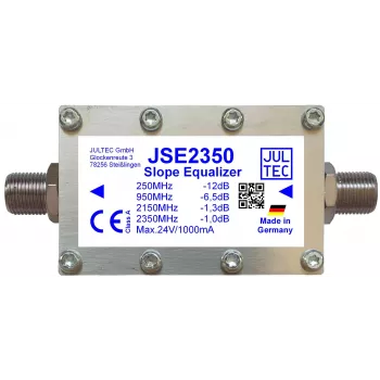 JULTEC JSE2350 Breitband-SAT-ZF-Leitungsentzerrer, 1 Signalweg, F-Typ, 75 Ohm