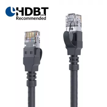 PureLink AVIT Media Series CAT 6a SFTP Patchkabel RJ-45 (M) zu RJ-45 (M) 25 m Schwarz LSZH