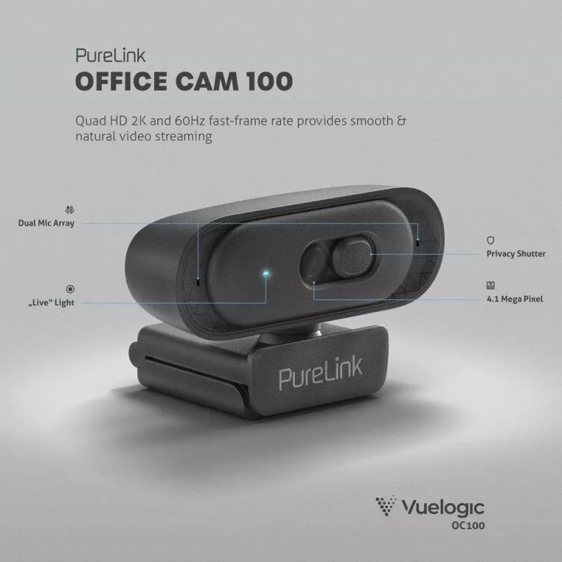 PureLink Webcam für Homeoffice, Live-Streaming und Fernunterricht (VL-OC100)