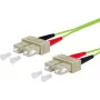 Metz Connect OpDAT LWL-Patchkabel SC-Duplex auf SC-Duplex, OM5, 1 m