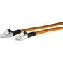 METZ CONNECT Patchkabel RJ-45 (M) auf RJ-45 (M) 50 cm S/FTP CAT 6a halogenfrei Orange Schwarz