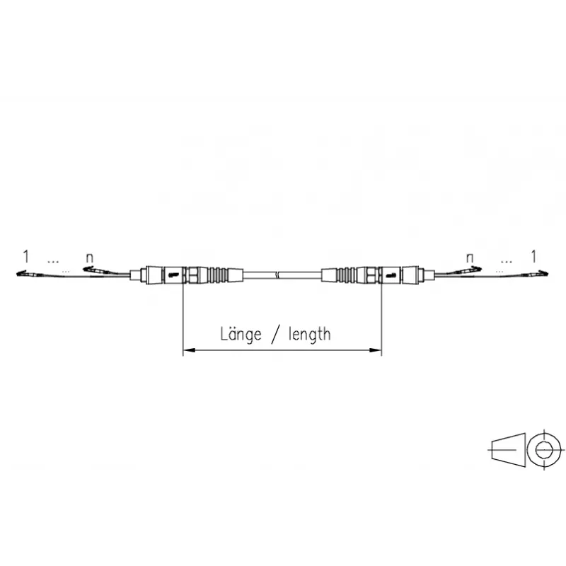 METZ CONNECT OpDAT VIK Universal-Kabel 12x OS2 LC-LC, 50 m