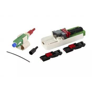 METZ CONNECT SC/APC OS2 Single Mode Patchkabel, Grün, 2m, 20er-Pack