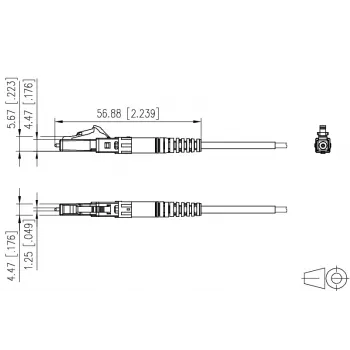METZ CONNECT 1509QKJA002C-E LC Duplex OS2 Single-mode Patchkabel Grün 20er-Pack