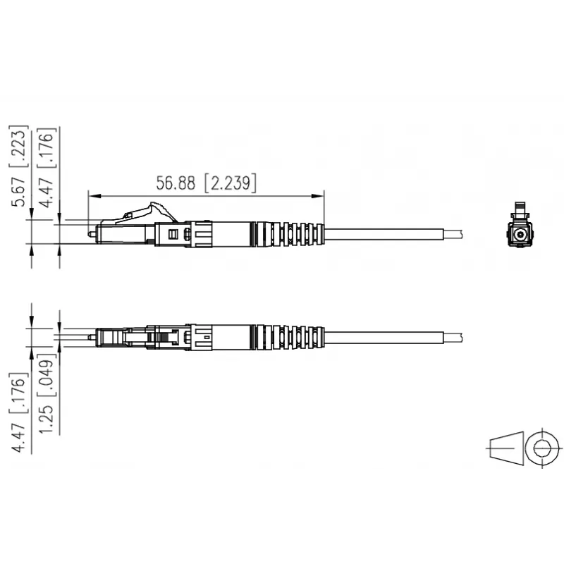 METZ CONNECT 1509QKJA002C-E LC Duplex OS2 Single-mode Patchkabel Grün 20er-Pack
