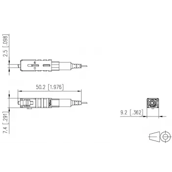 METZ CONNECT 1509QAEA0010-E SC OS2 Singlemode Green Field Assembly Connector 10 Stück