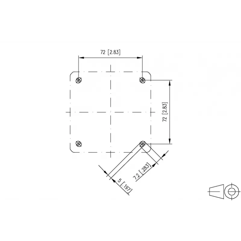 METZ CONNECT Unterputzgehäuse IP44 2 Port für MC Modul Grau - Zubehör Netzwerk